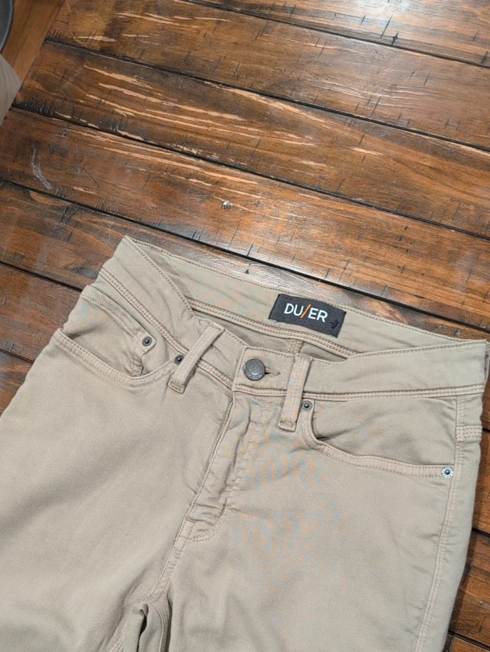 Du/Er No Sweat Slim Taper Pants Desert Khaki Nx2 28x29.5